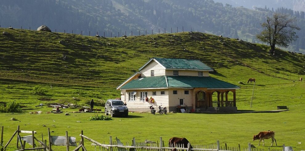 countryside, house, nature